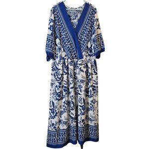 $15 If Bundled! BloomChic Blue and White Floral Dress